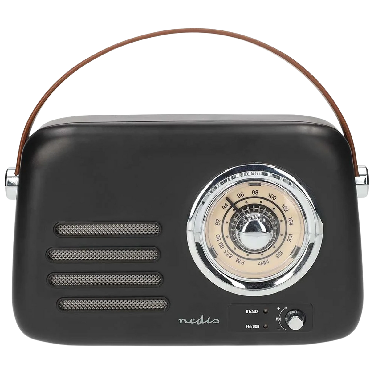 Nedis Retro FM tragbares UKW & Bluetooth Radio