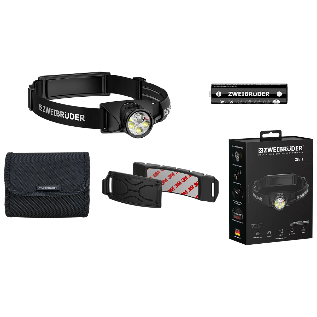 Zweibrüder ZB7H Stirnlampe 1200lm 04