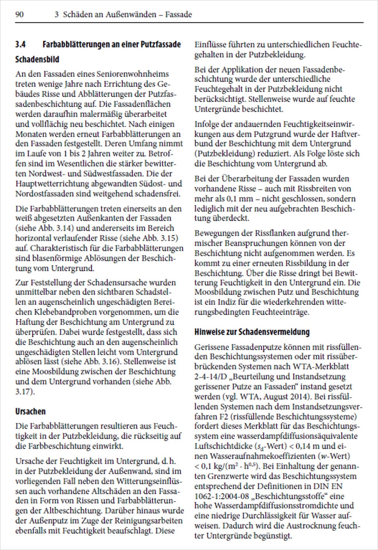 Typische Bauschäden im Bild.