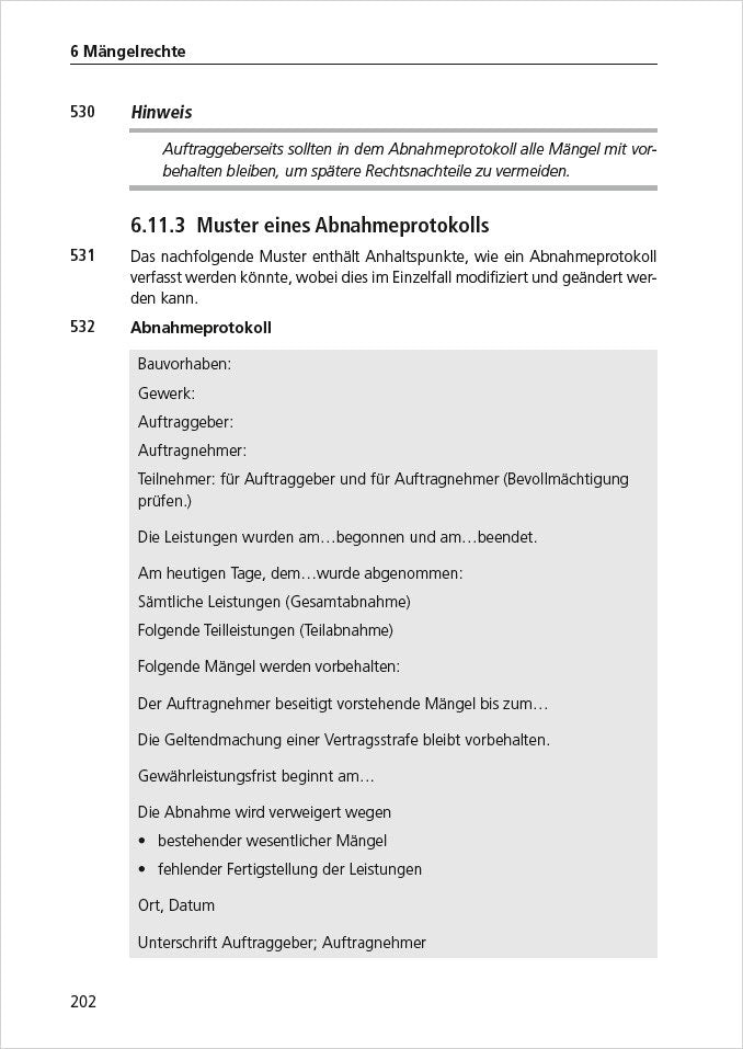 Bauleiter-Handbuch für den Auftraggeber.