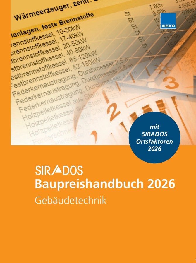 SIRADOS Baupreishandbuch 2026 – Gebäudetechnik