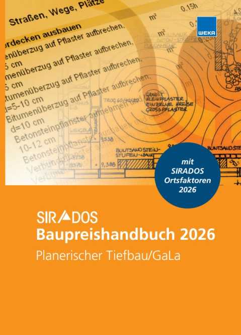 SIRADOS. Baupreishandbuch 2026 Planerischer Tiefbau/GaLa