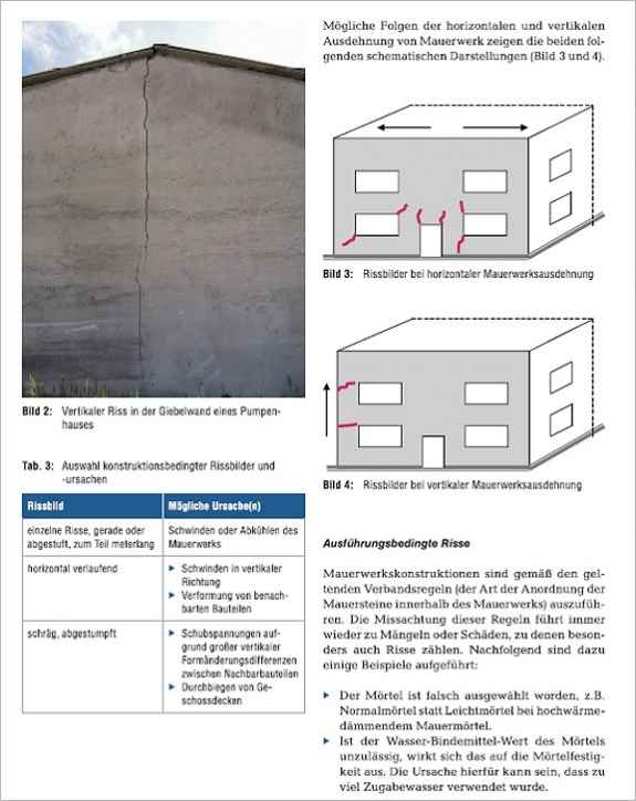 Risse: Ursachen – Diagnostik – Instandsetzung