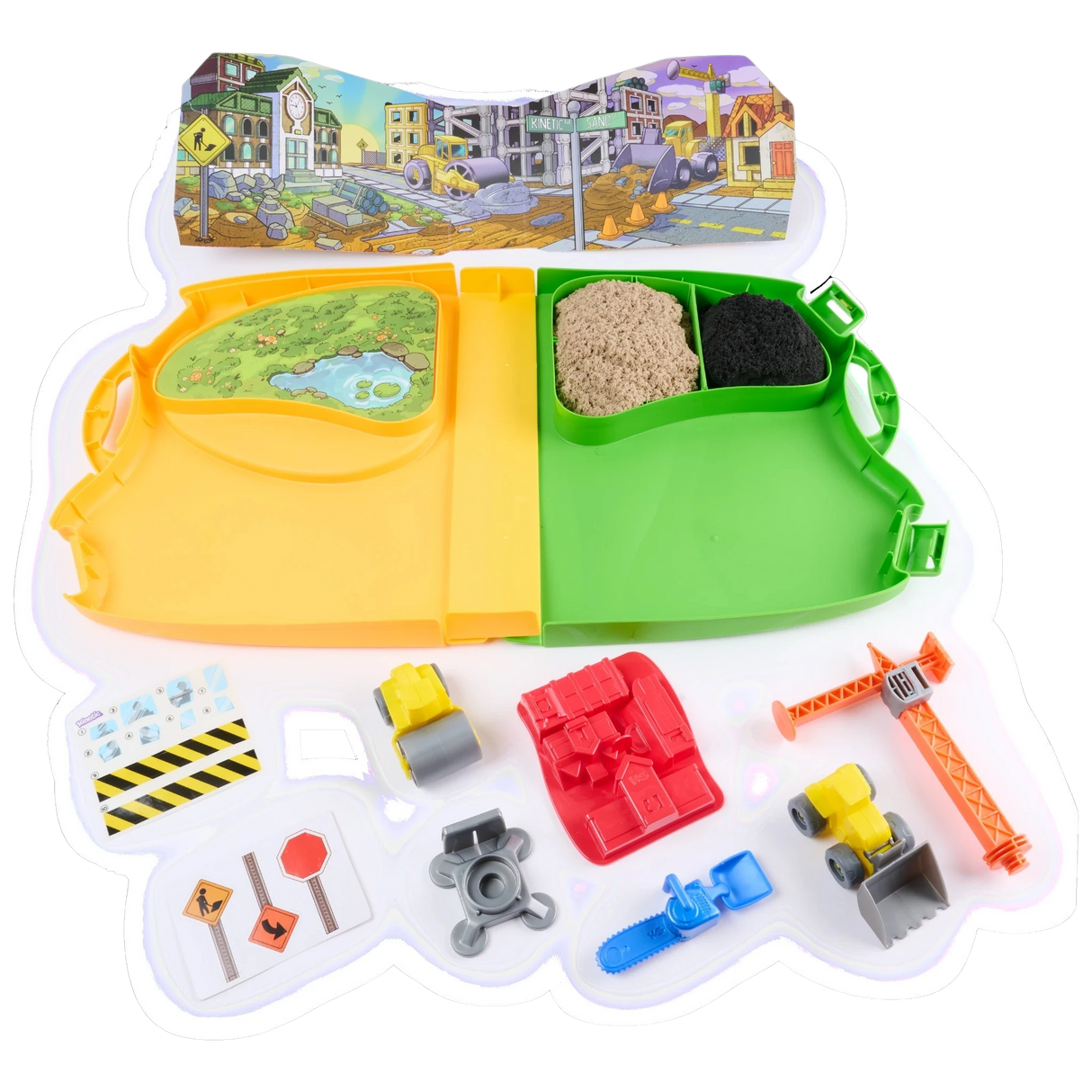 Kinetic Sand Deluxe Baustellen-Koffer