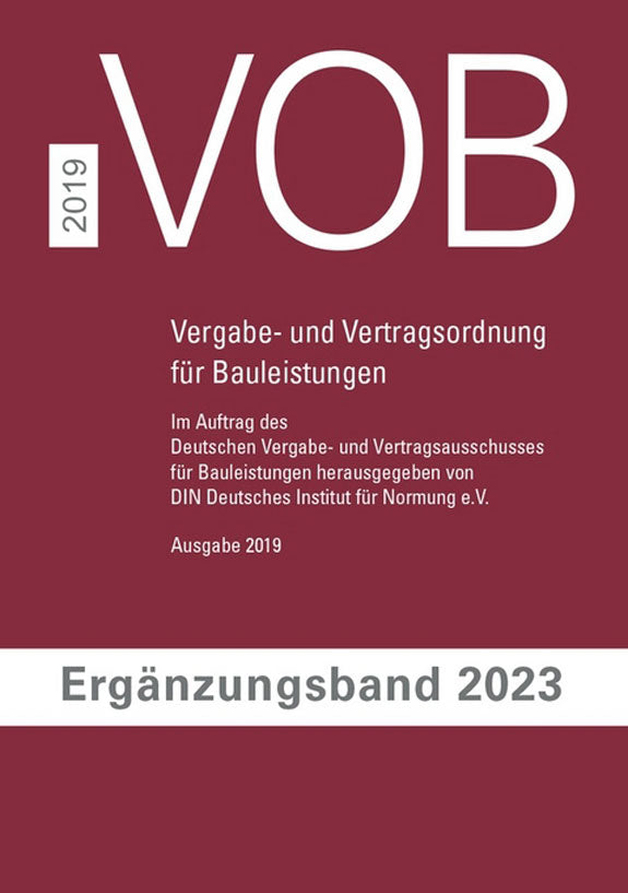 VOB Ergänzungsband 2023 DIN A5