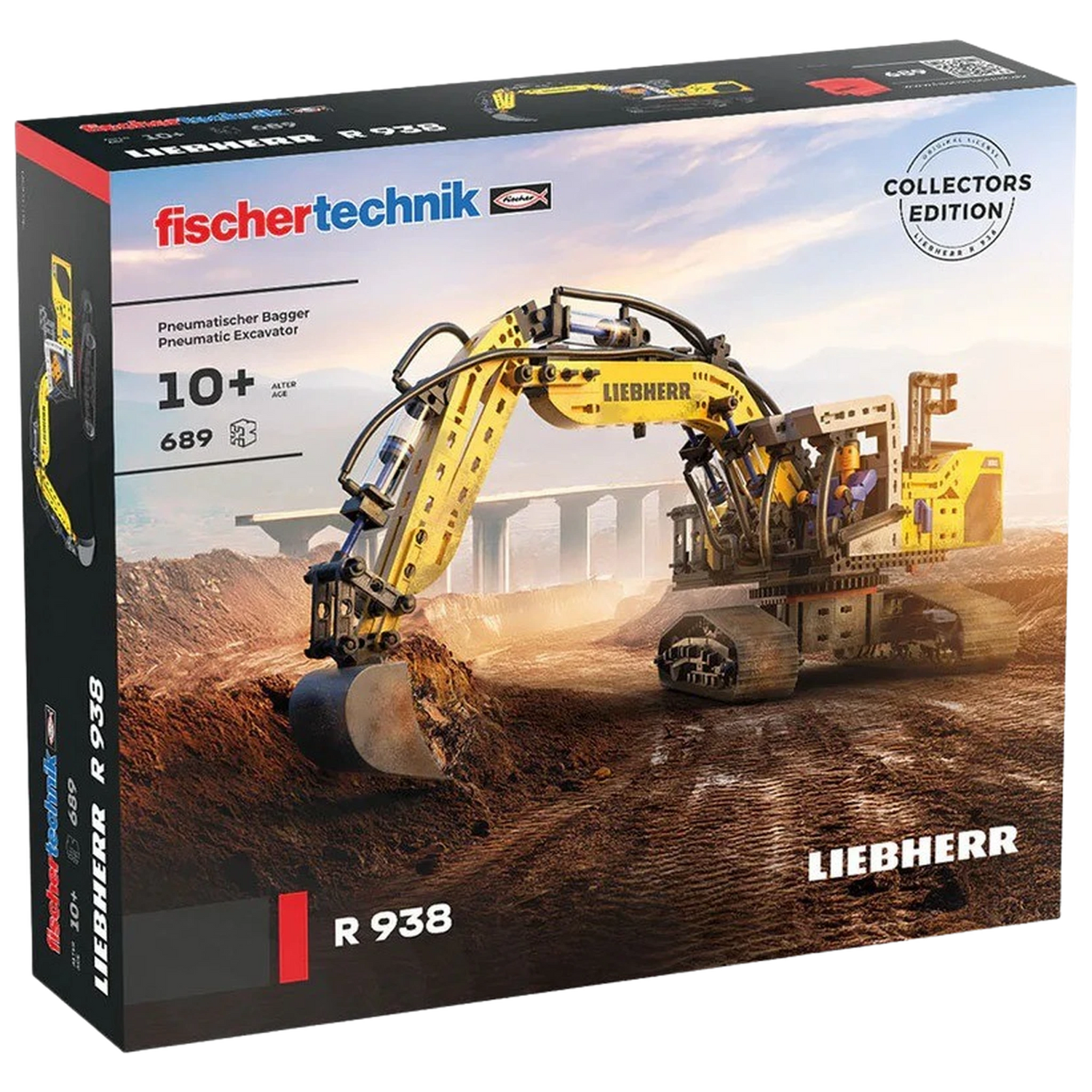Fischertechnik Liebherr Pneumatik Bagger R938