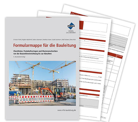 Formularmappe Bauleitung Protokolle Checklisten