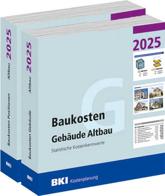 BKI Baukosten Altbau 2025 Kombi Gebäude + Positionen Abo