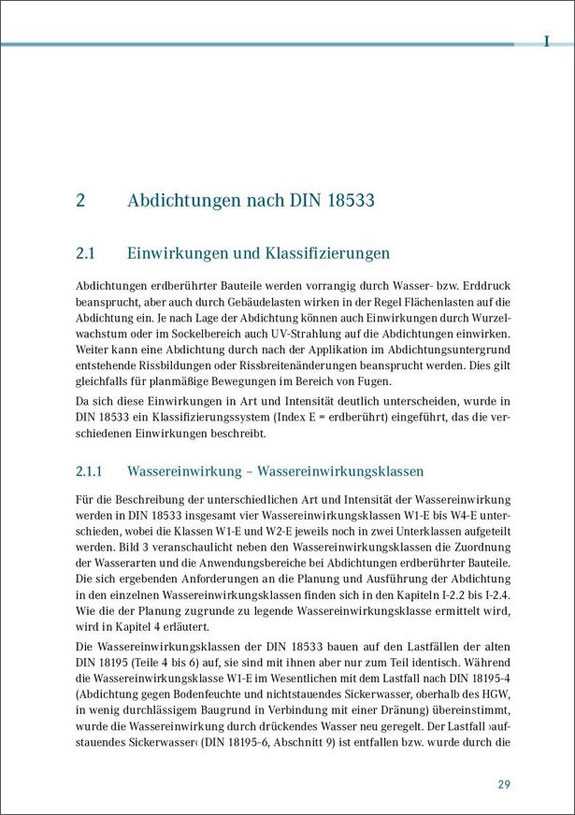Abdichtungen erdberührter Bauteile.