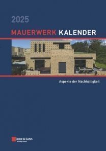 Mauerwerk-Kalender 2025 Nachhaltigkeit