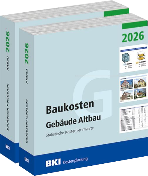 BKI Baukosten Altbau 2026 Paket Gebäude + Positionen Abo