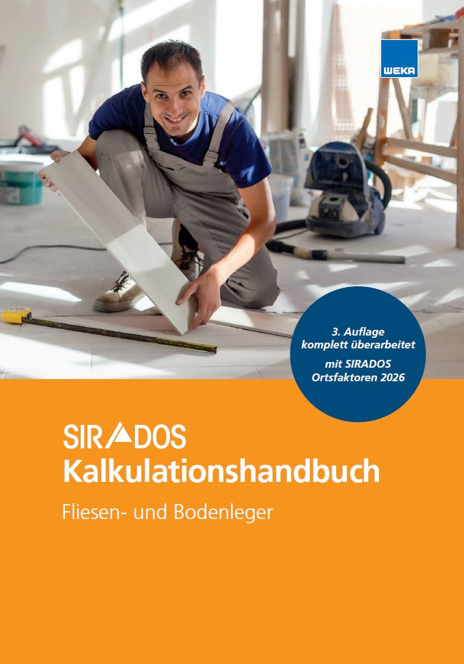 SIRADOS  Kalkulationshandbuch Fliesen und Bodenleger 2026