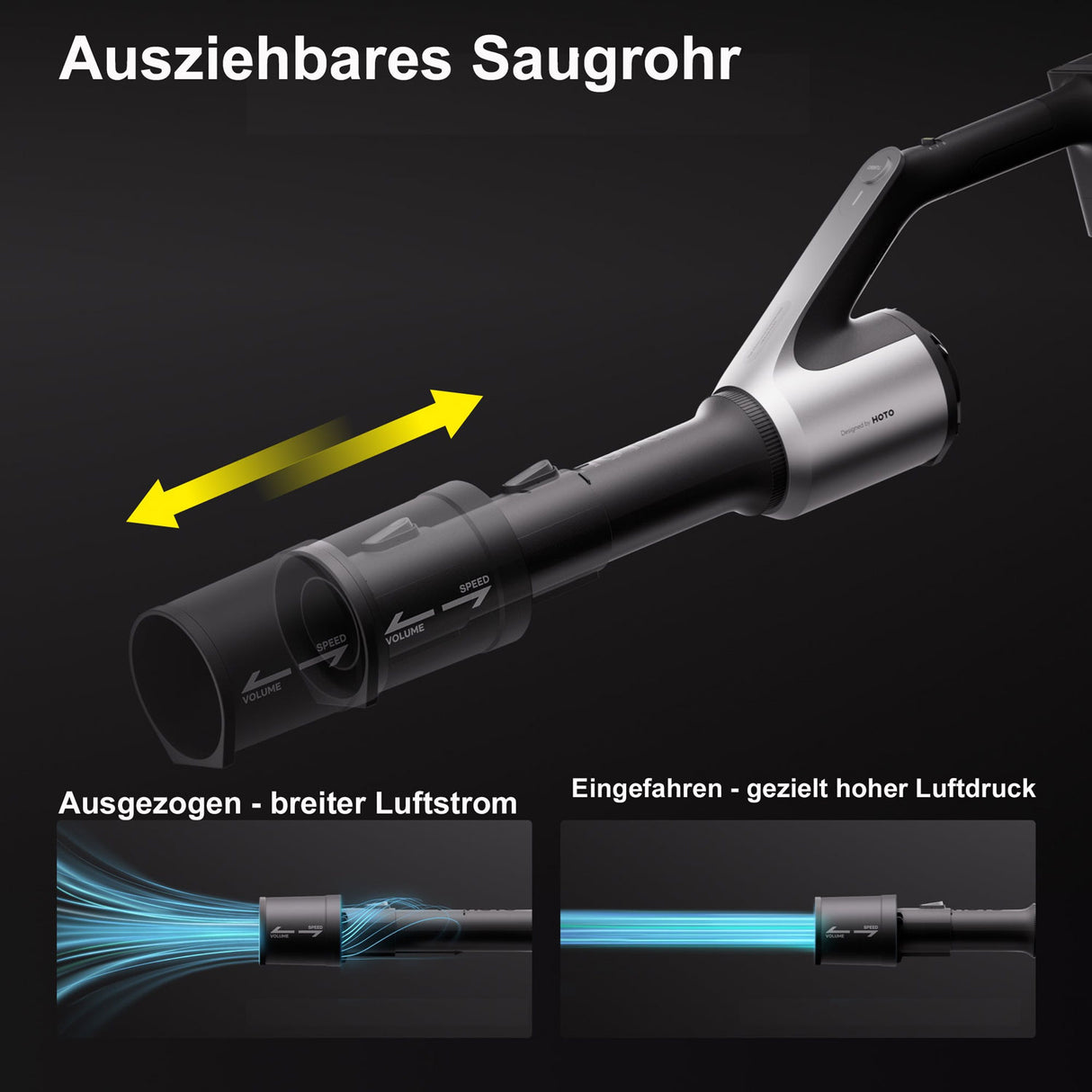 HOTO 20V AKKU Laubbläser