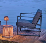 Lumen Tischleuchte Solar mocca