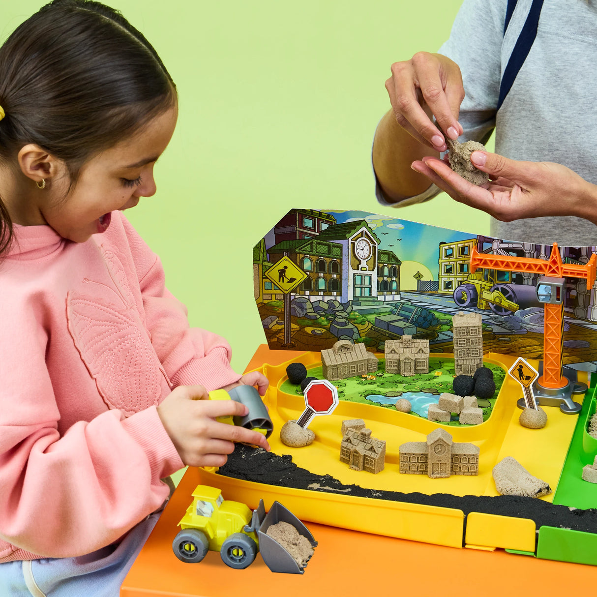 Kinetic Sand Deluxe Baustellen-Koffer