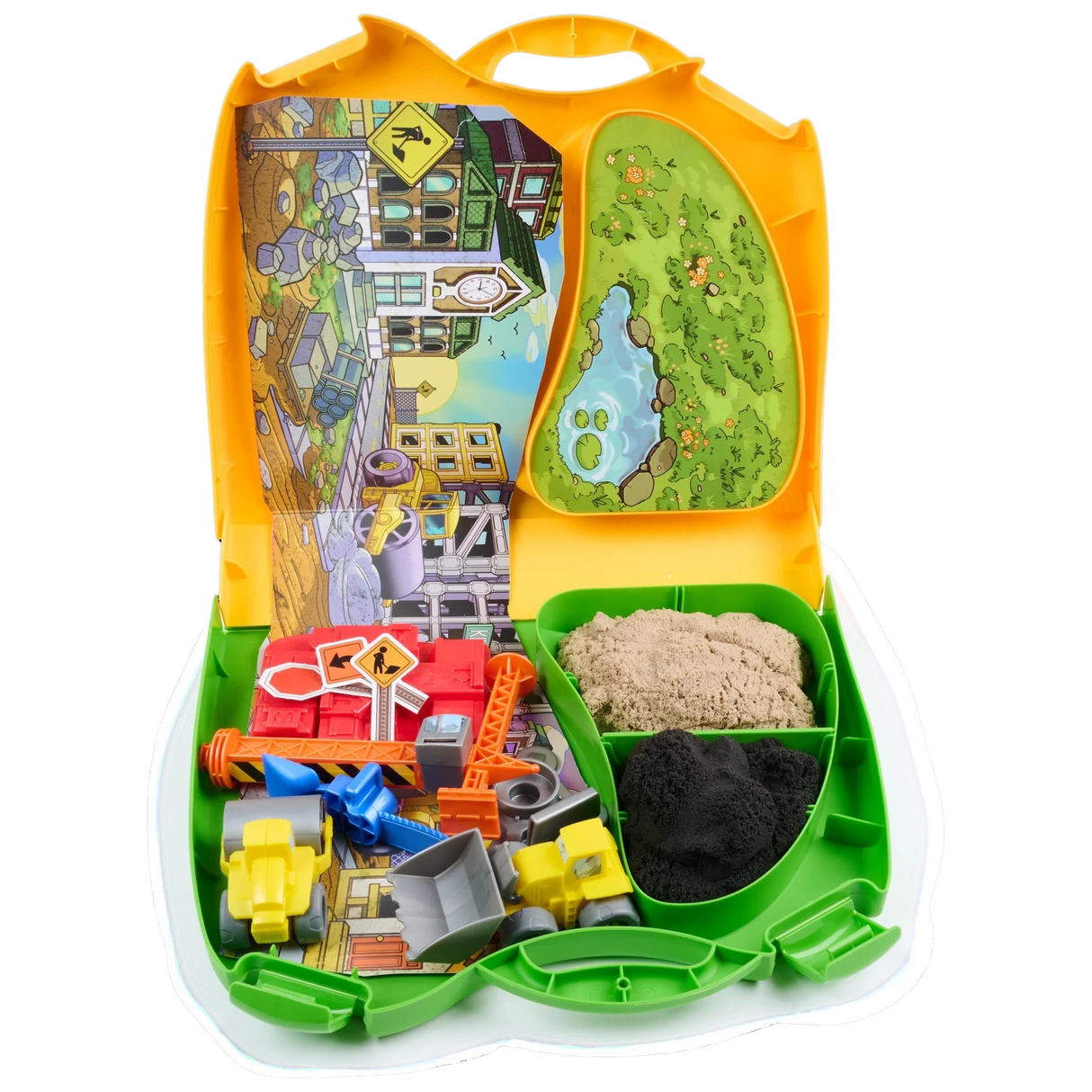 Kinetic Sand Deluxe Baustellen-Koffer