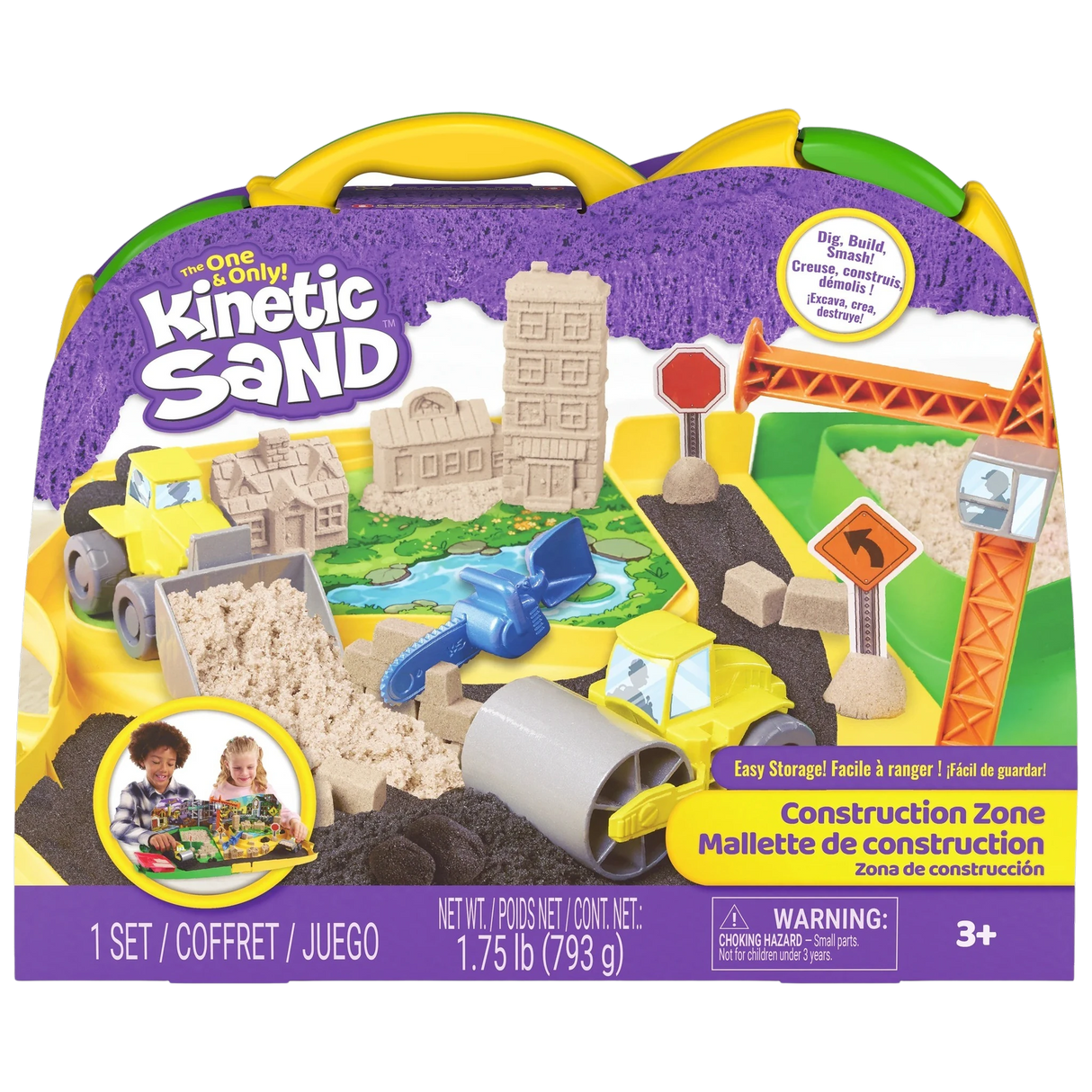 Kinetic Sand Deluxe Baustellen-Koffer