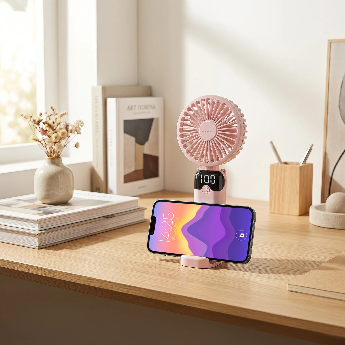 Nedis Handventilator mit Akku